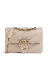 Pinko Love Puff Mini Olkalaukku beige/grigio fumo/antique gold
