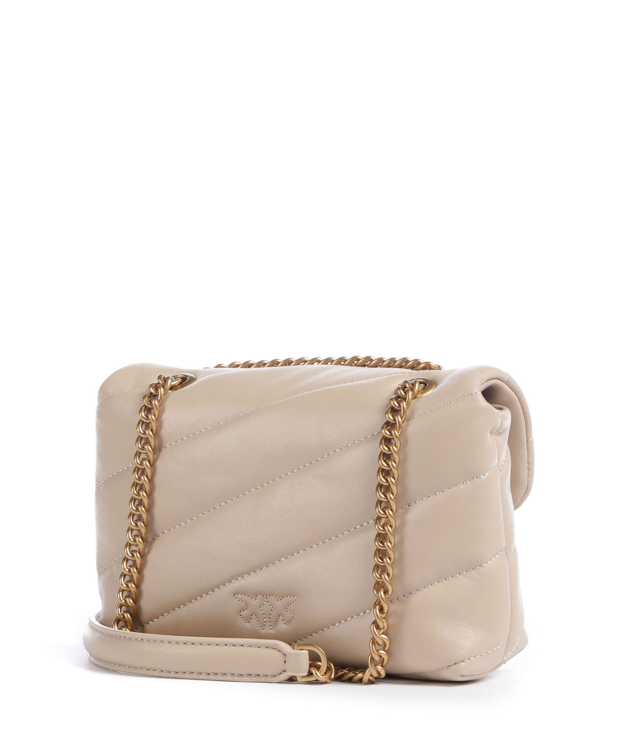 Pinko Love Puff Baby Shoulder bag beige/grigio fumo/antique gold