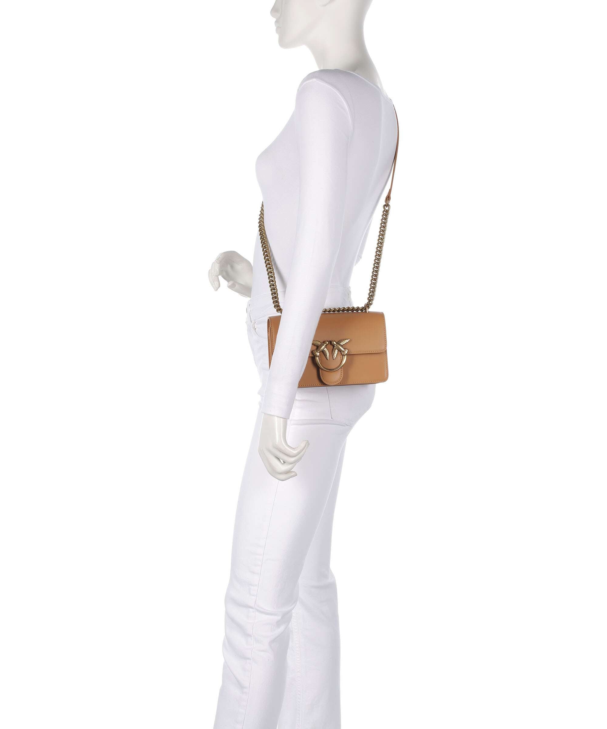 Pinko Love One Mini Shoulder bag torrone/antique gold