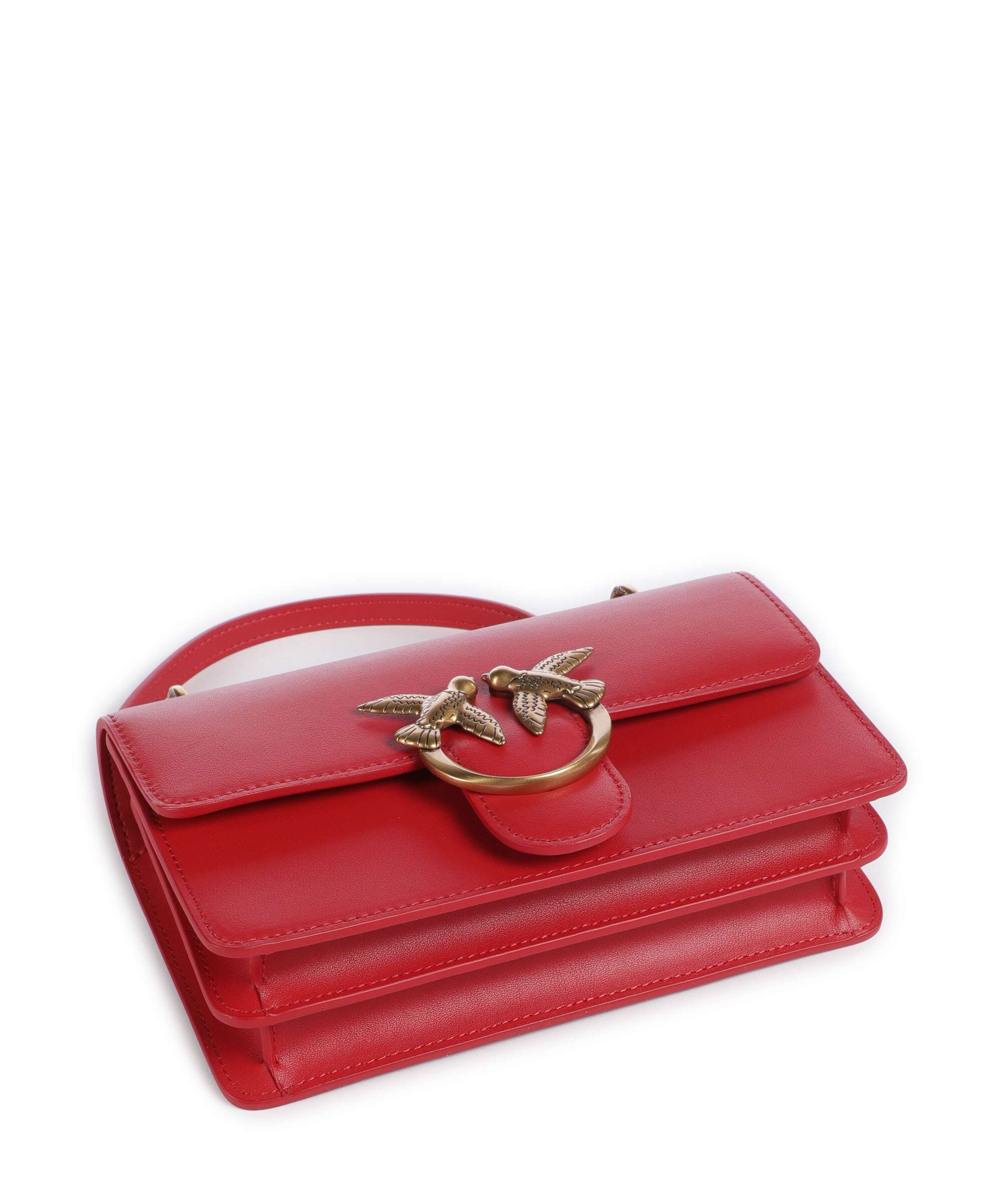 Pinko Love One Mini Shoulder bag rosso/antique gold