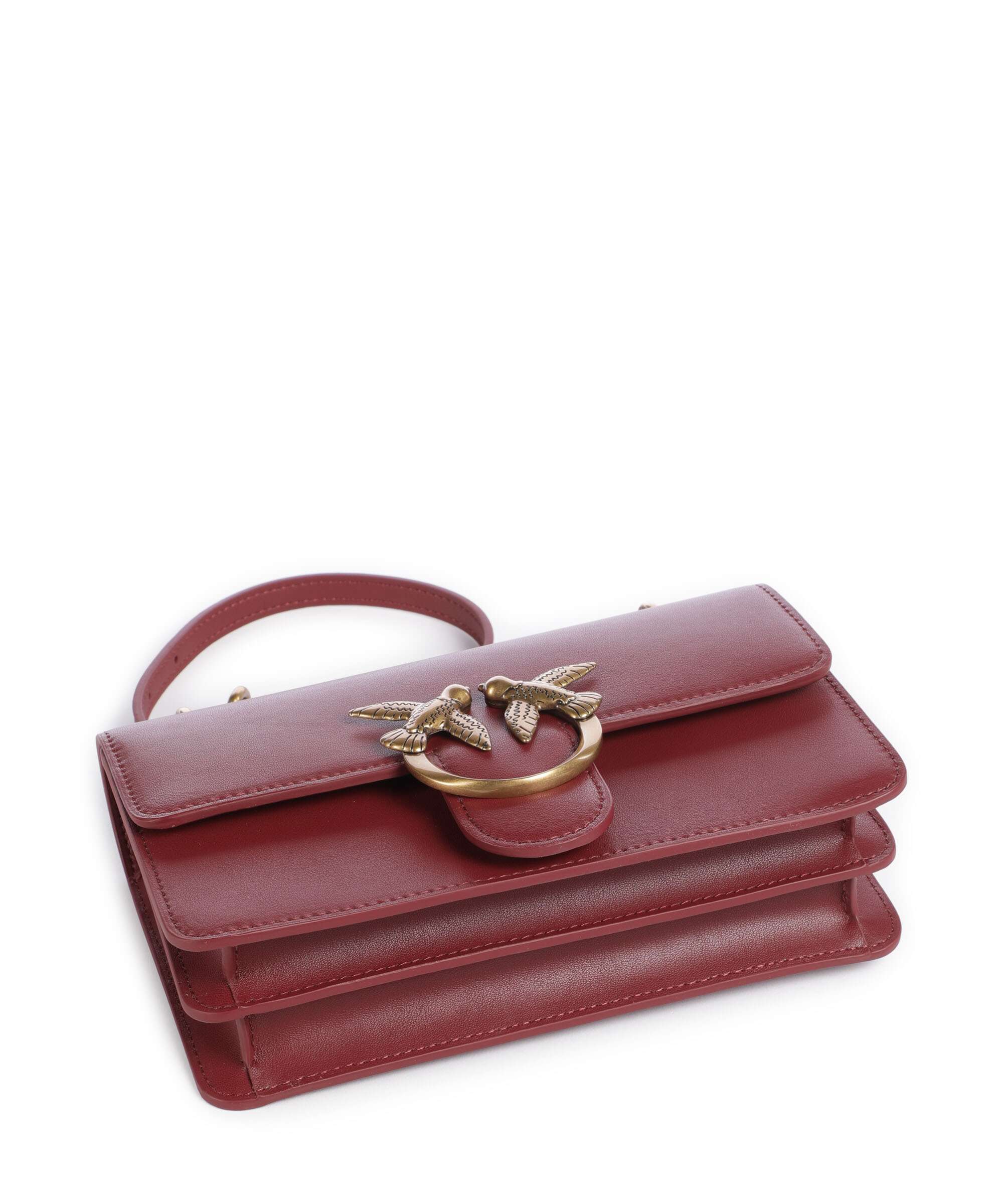 Pinko Love One Mini Shoulder bag bordeaux merlot/antique gold