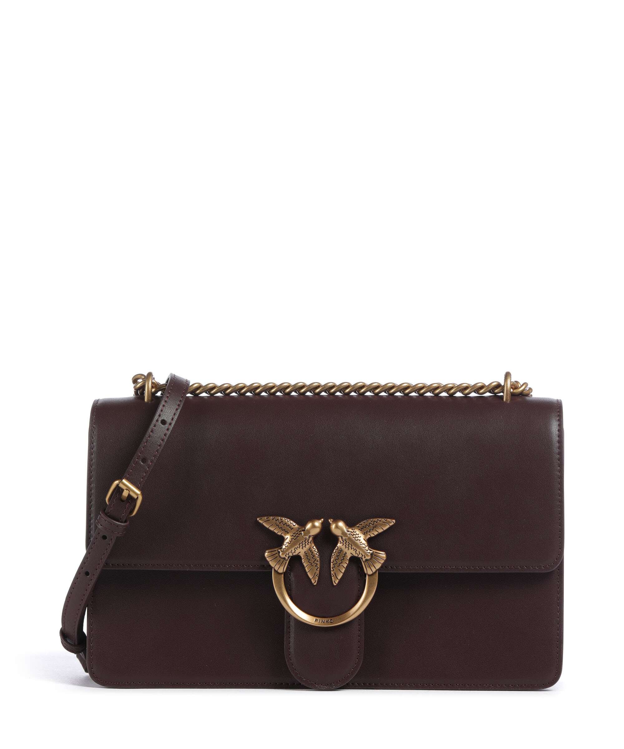 Pinko Love One Classic Shoulder bag uva di catawba/antique gold
