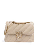 Pinko Love Puff Big Olkalaukku beige/grigio fumo/antique gold