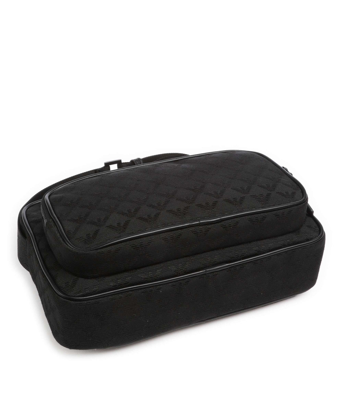 Emporio Armani Omnia Jacquard Crossbody bag black