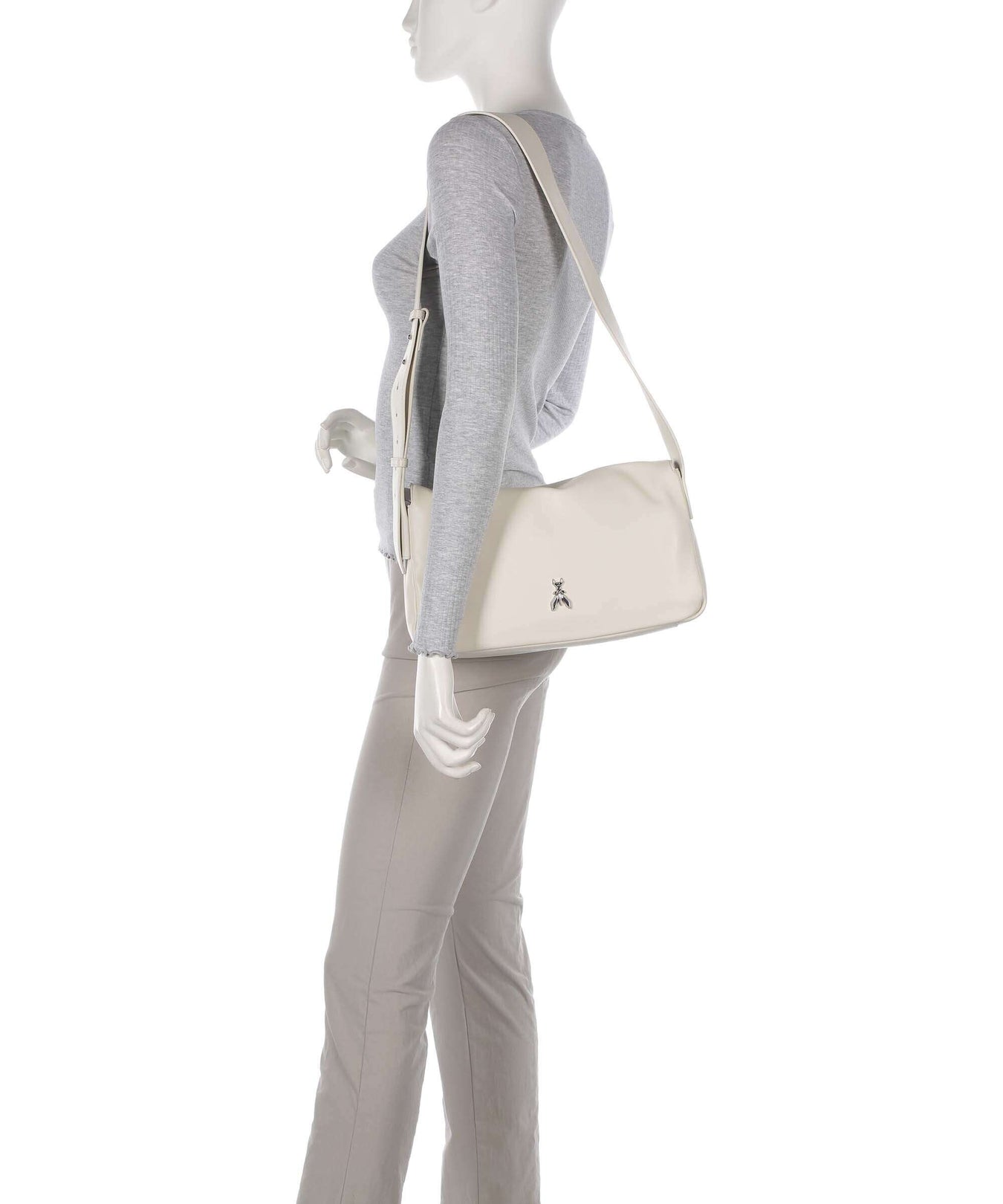 Patrizia Pepe Reverse Crossbody bag offwhite