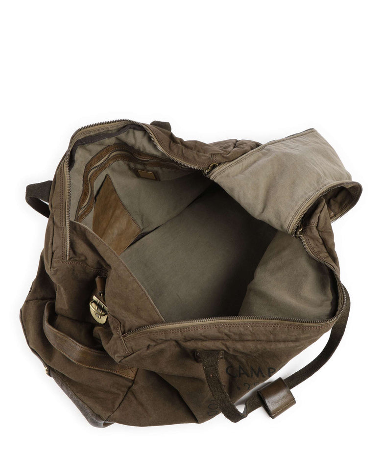 Campomaggi Weekend bag verde militare/nera