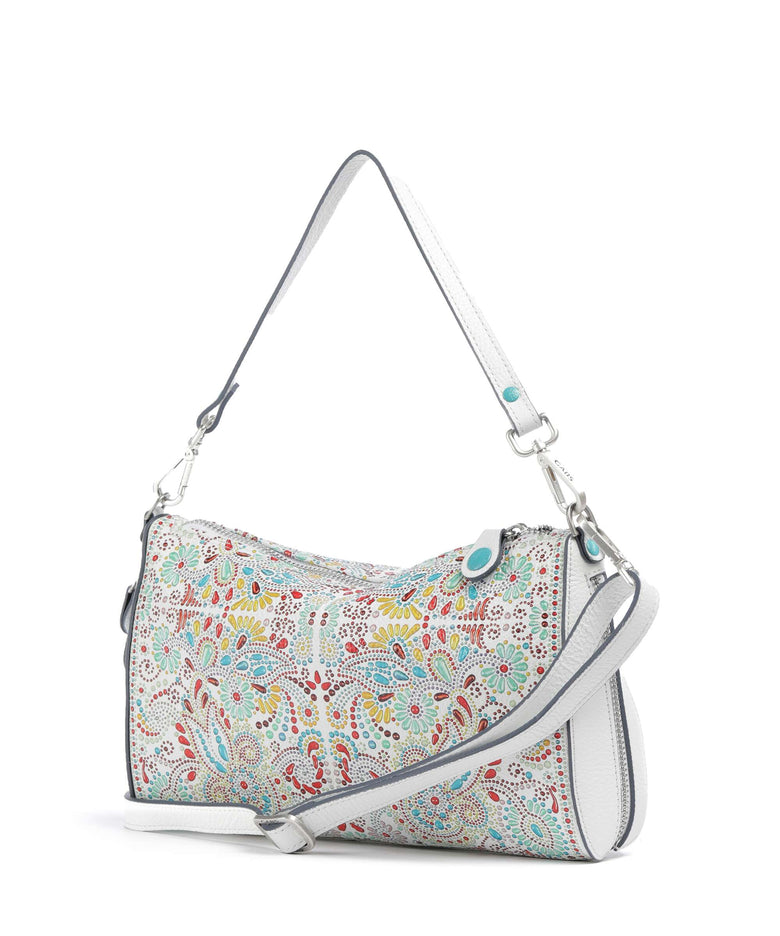 Gabs Phoenix Maioliche Pepita Shoulder bag white