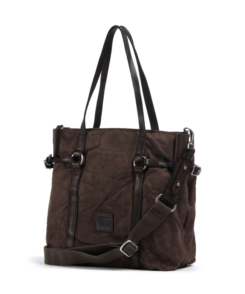 Campomaggi Tote bag verde militare/moro