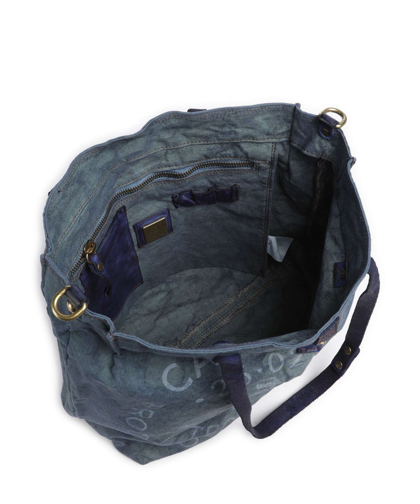 Campomaggi Tote bag beige/iris ghiaccio