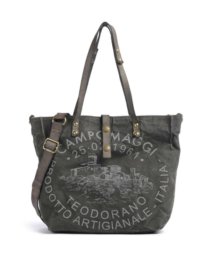 Campomaggi Tote bag grigio ghiaccio