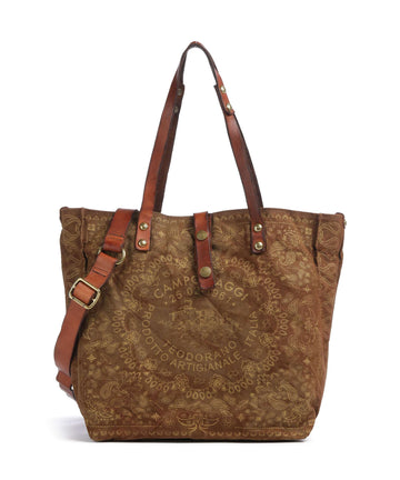 Campomaggi Ostoskassi verde militare/cognac/oro