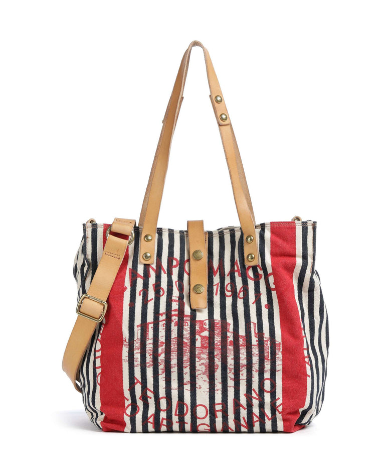 Campomaggi Tote bag blue/red/beige