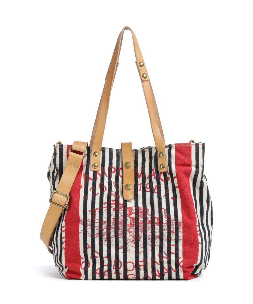 Campomaggi Tote bag blue/red/beige