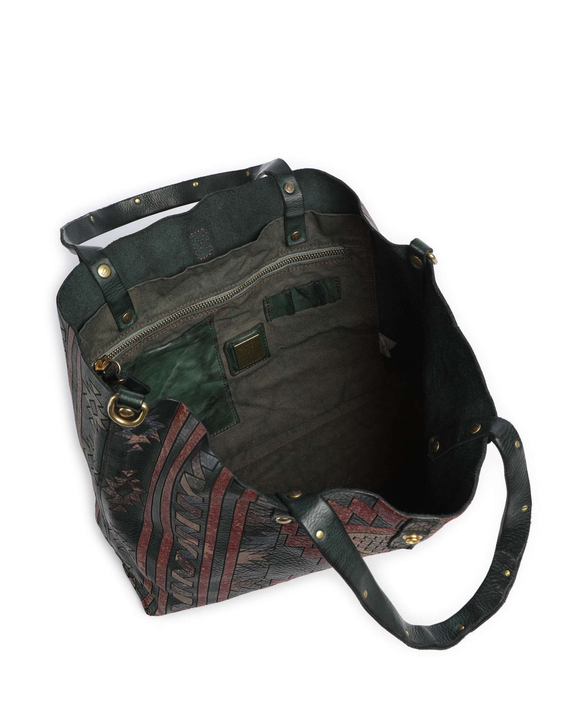 Campomaggi Tote bag green bottle