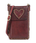 Campomaggi Phone bag wine