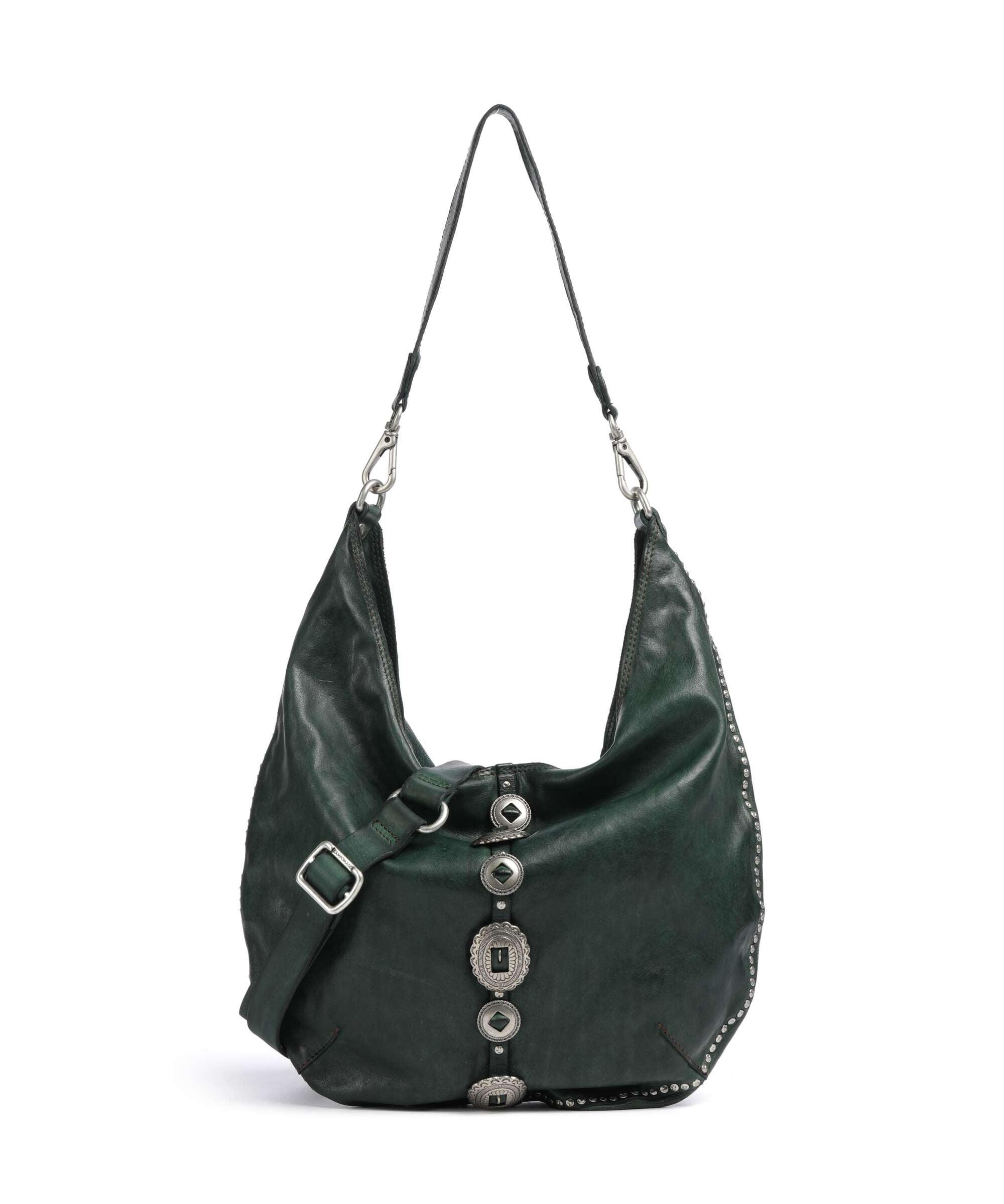 Campomaggi Hobo bag green bottle