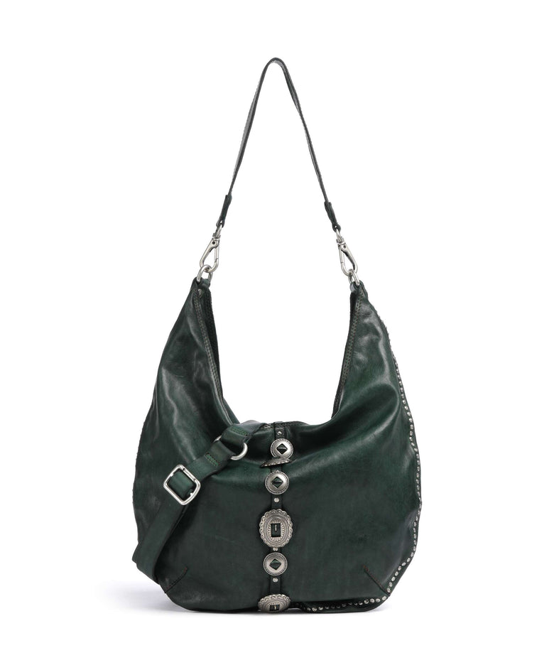 Campomaggi Hobo bag green bottle