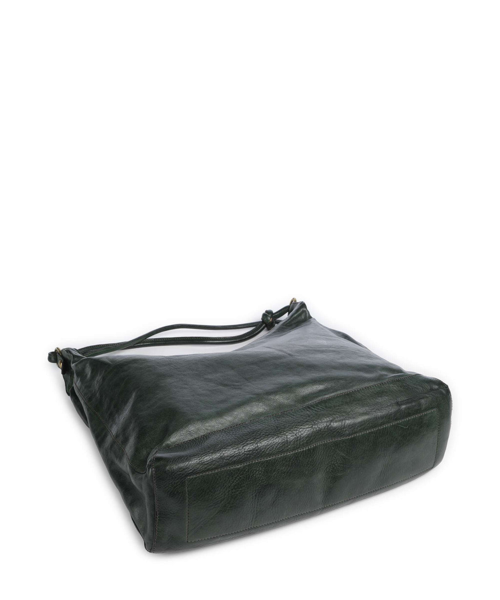Campomaggi Hobo bag green bottle