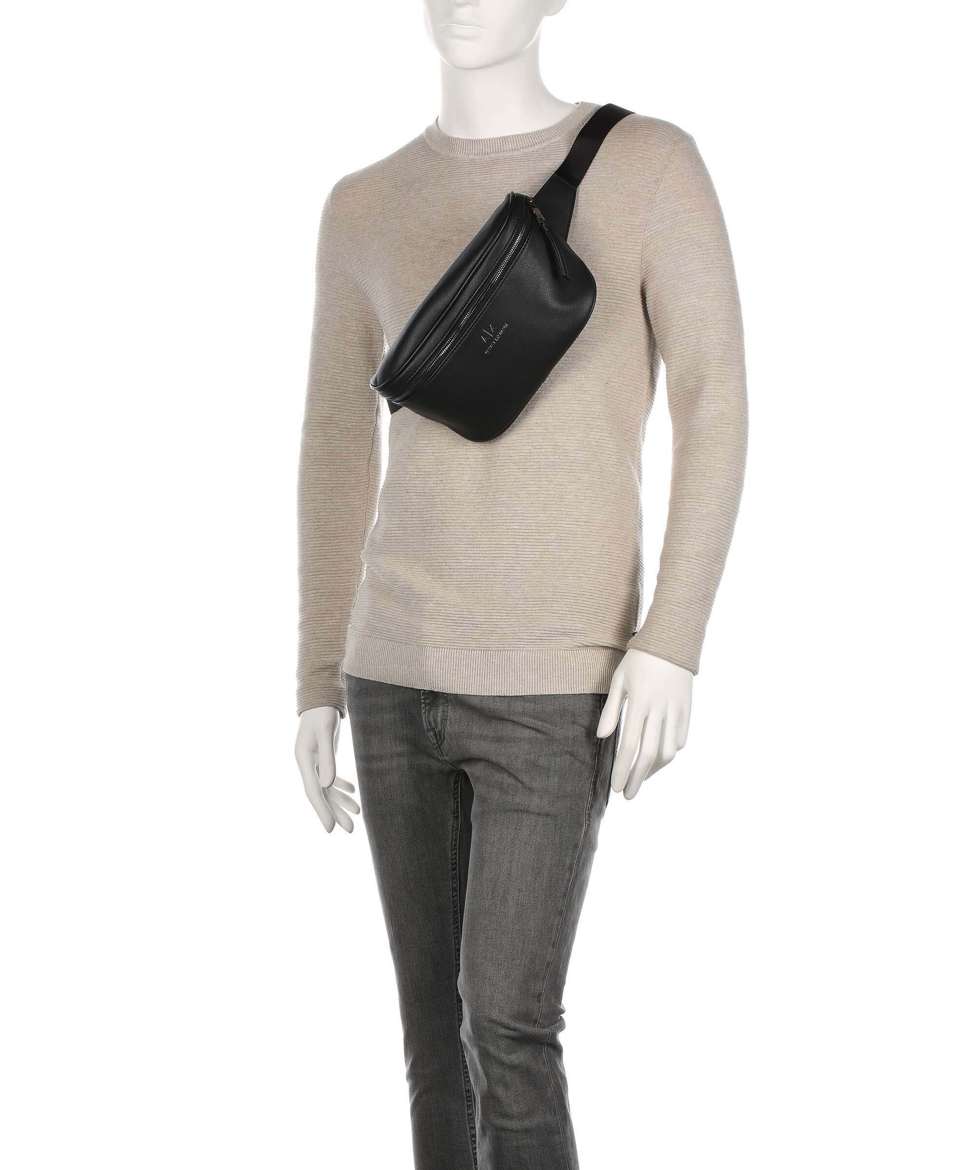 Armani Exchange Dino Belt bag nero
