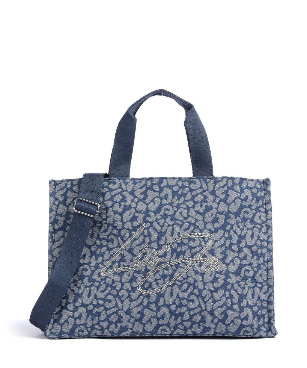 Liu Jo Soft L Handbag den blue animalier