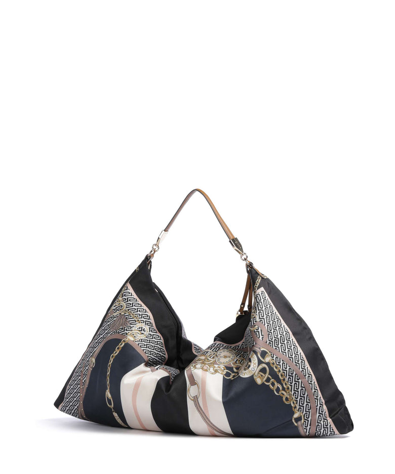 Liu Jo Foulard Hobo bag st metall nero