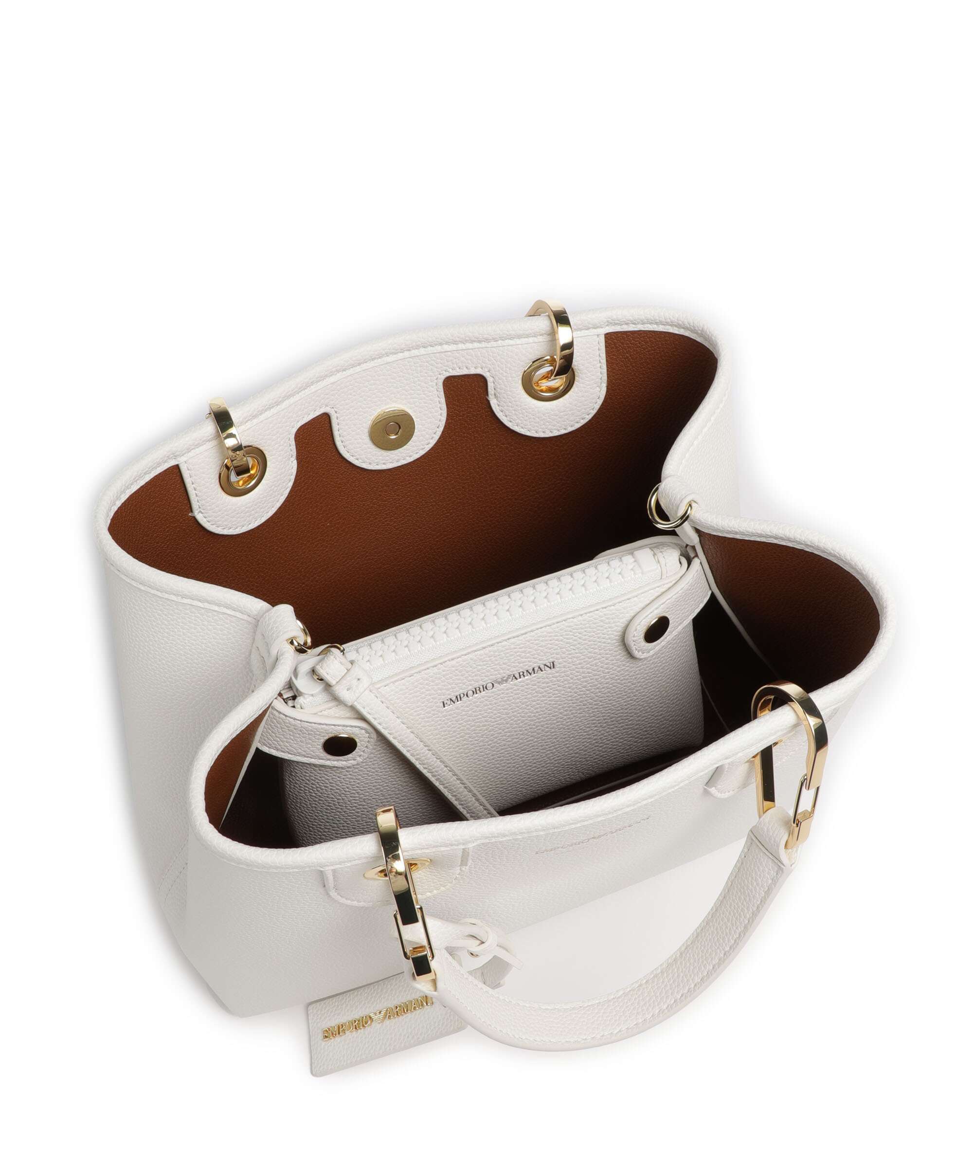Emporio Armani My EA Handbag white/brown