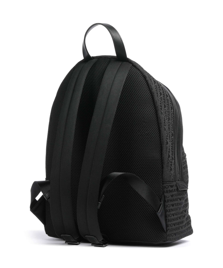 Emporio Armani Logo Jacquard Backpack bristol black