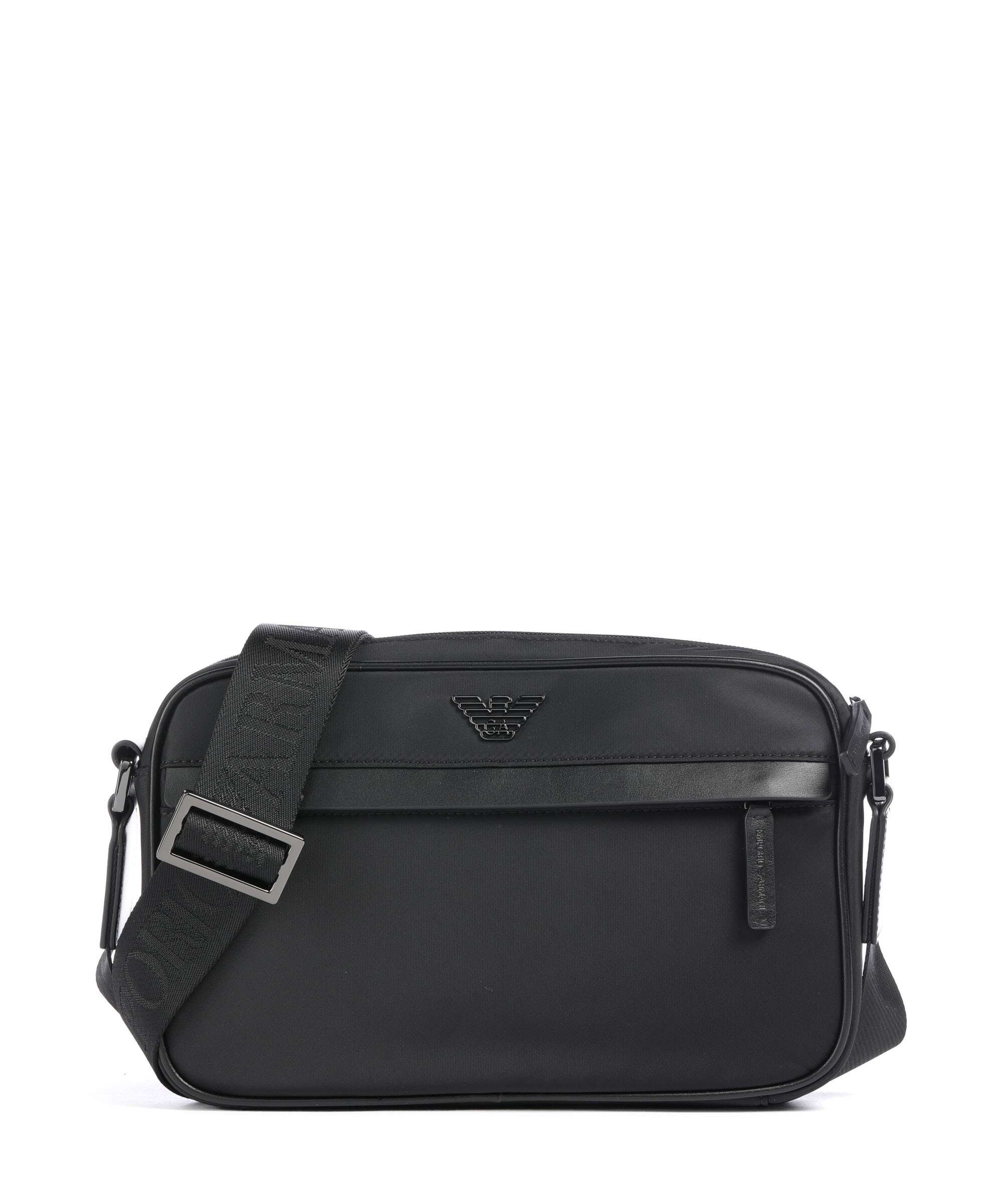Emporio Armani Recycled Nylon Crossbody bag black beauty