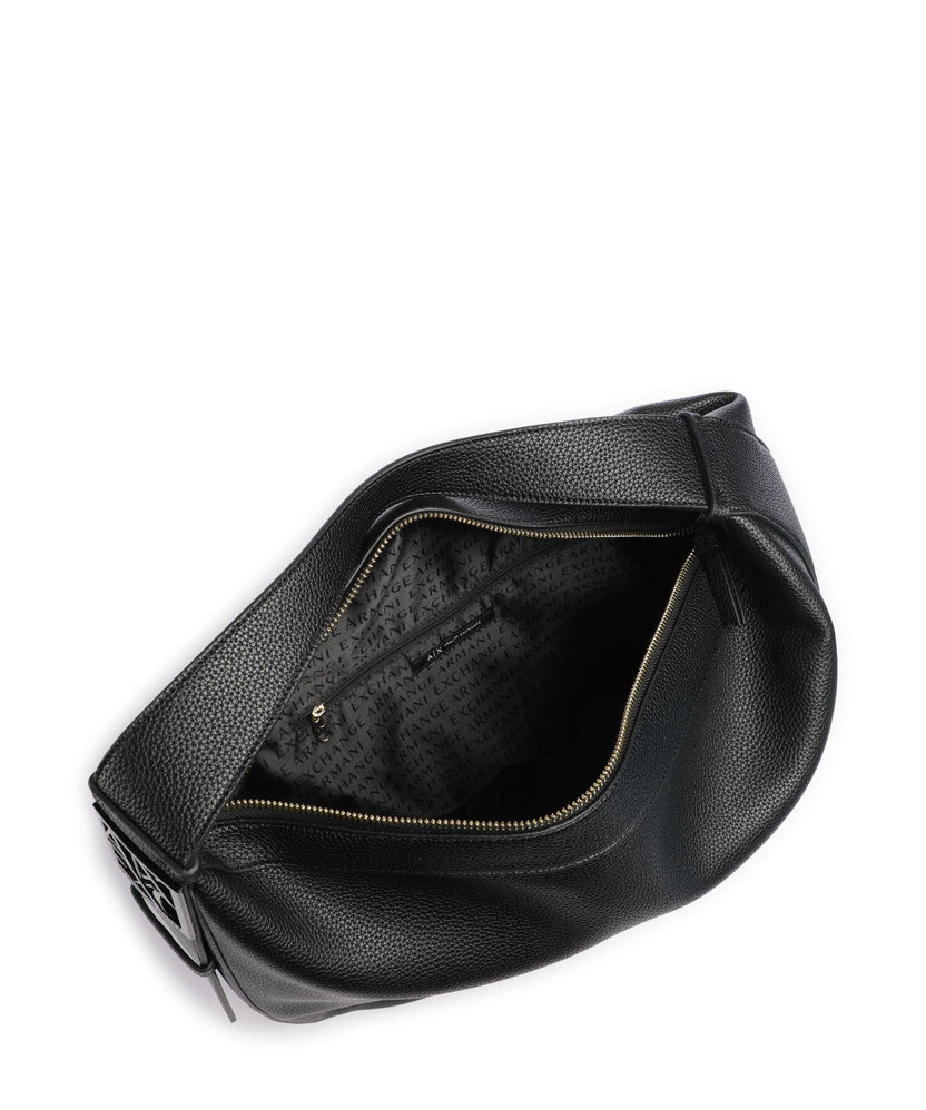 Armani Exchange Susie L Hobo bag black