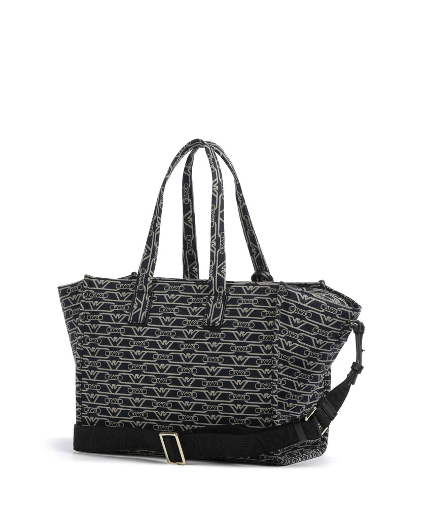 Emporio Armani La Gio Tote bag blu/ecru