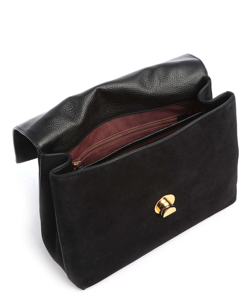 Coccinelle Liya Suede Handbag noir