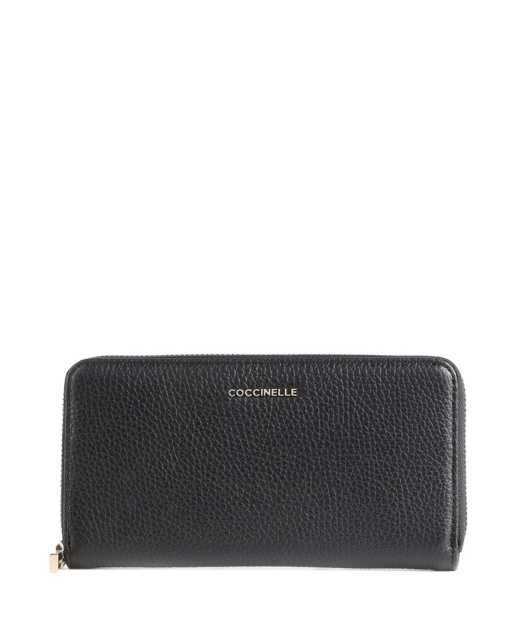 Coccinelle Metallic Soft Wallet noir