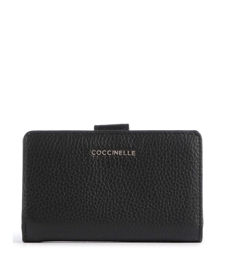 Coccinelle Metallic Soft Wallet noir