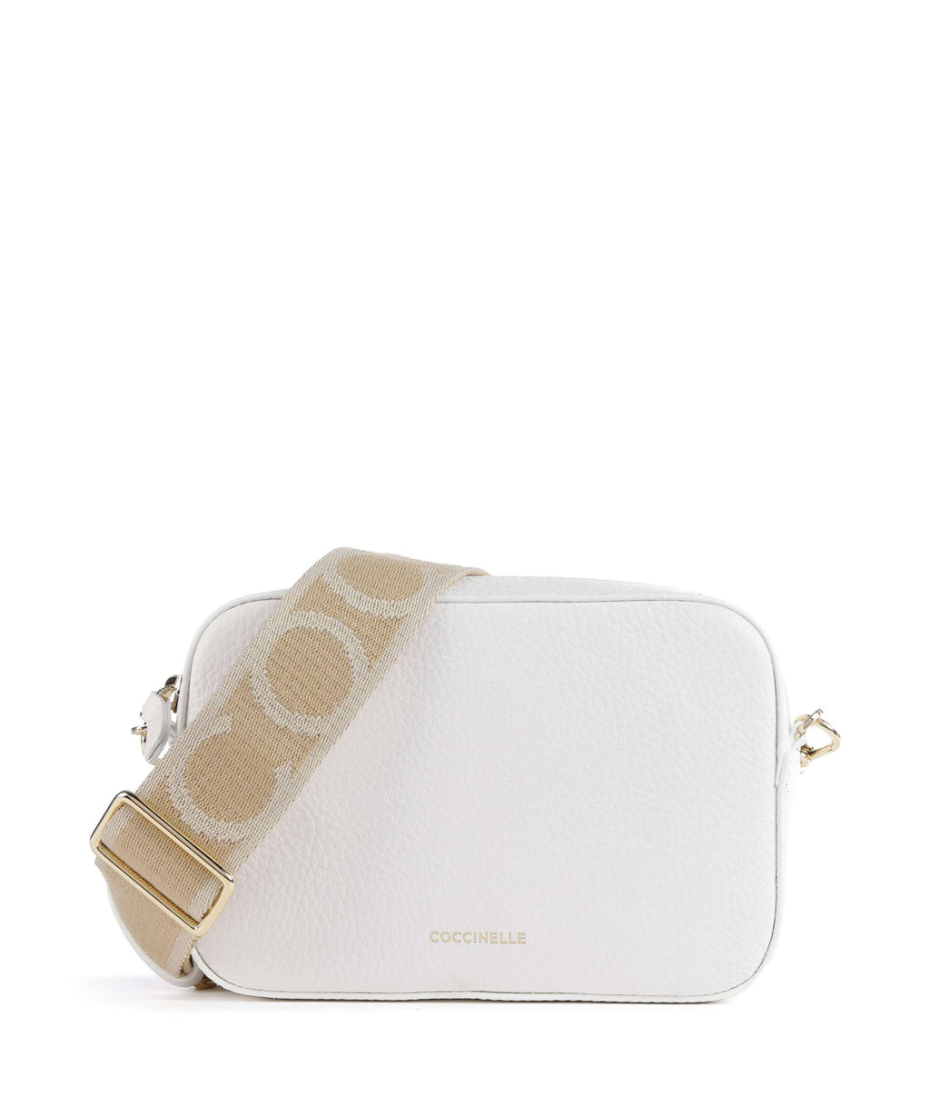 Coccinelle Tebe Crossbody bag brillant white