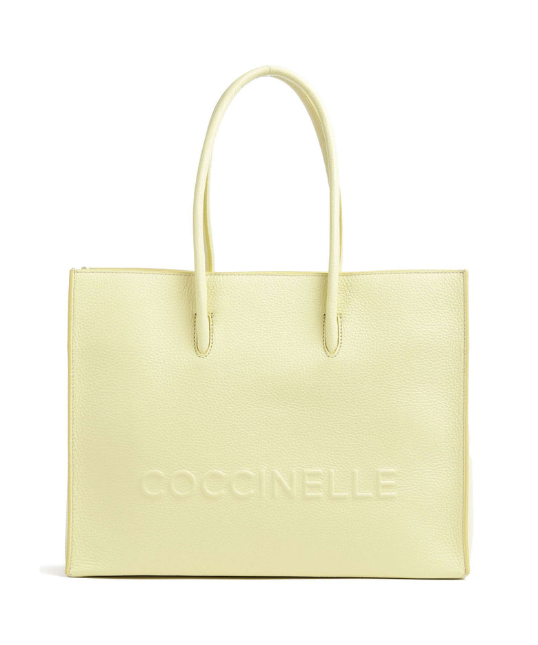 Coccinelle Myrtha Maxi Logo Tote bag lime wash