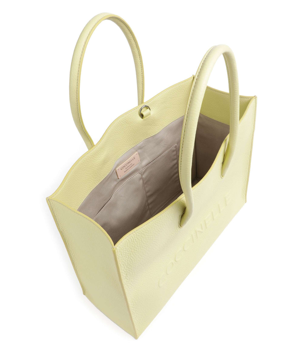 Coccinelle Myrtha Maxi Logo Tote bag lime wash