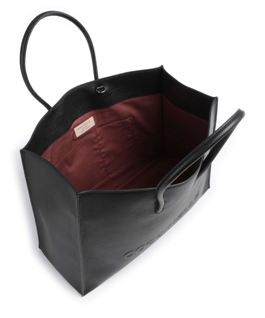 Coccinelle Myrtha Maxi Logo Tote bag noir