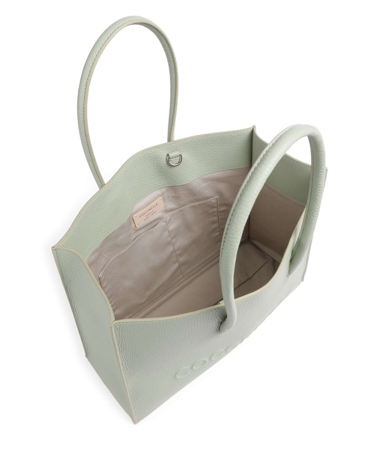 Coccinelle Myrtha Maxi Logo Tote bag celadon green