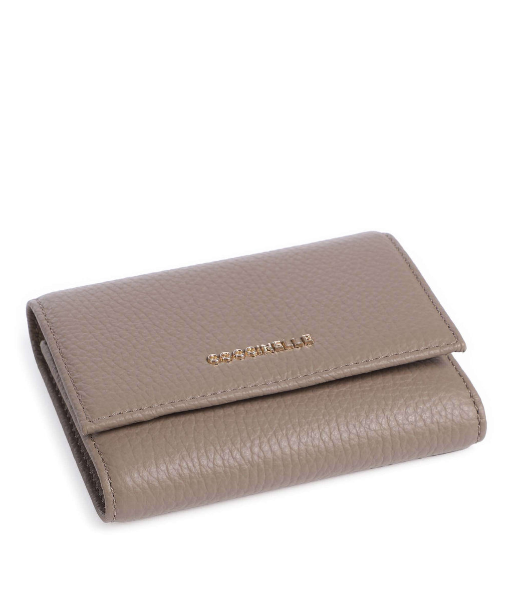Coccinelle Metallic Soft Wallet warm taupe