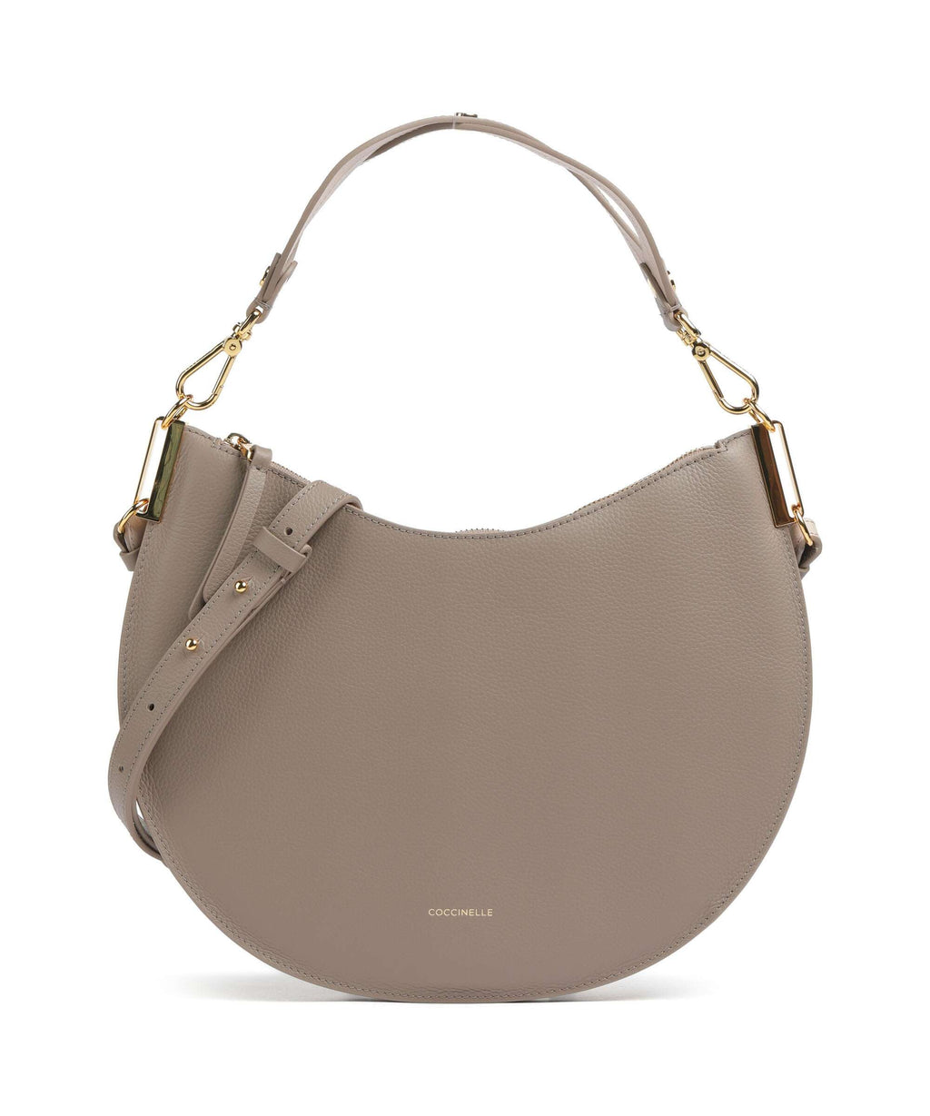Coccinelle Sunup Hobo bag warm taupe/rosette