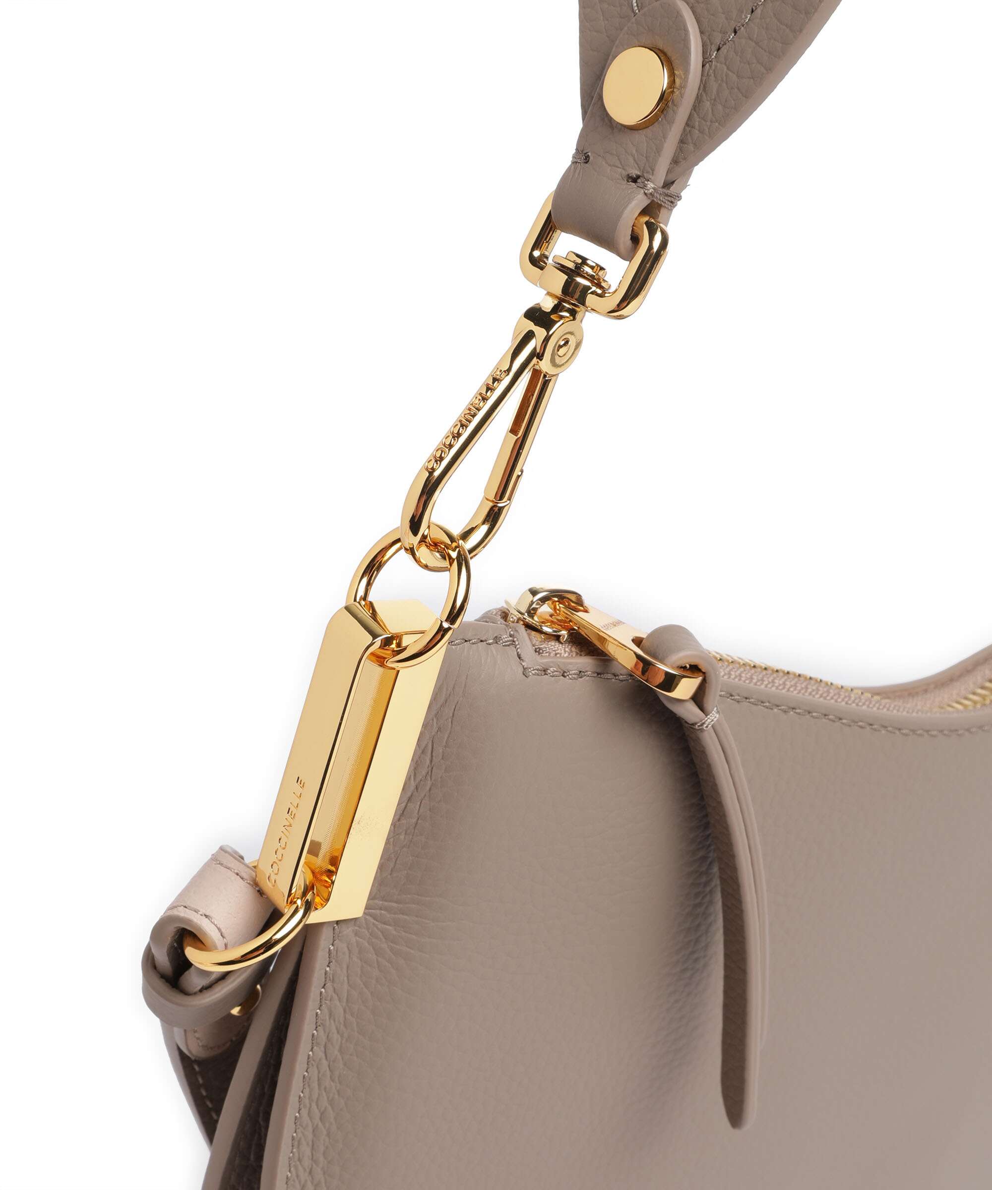 Coccinelle Sunup Hobo bag warm taupe/rosette