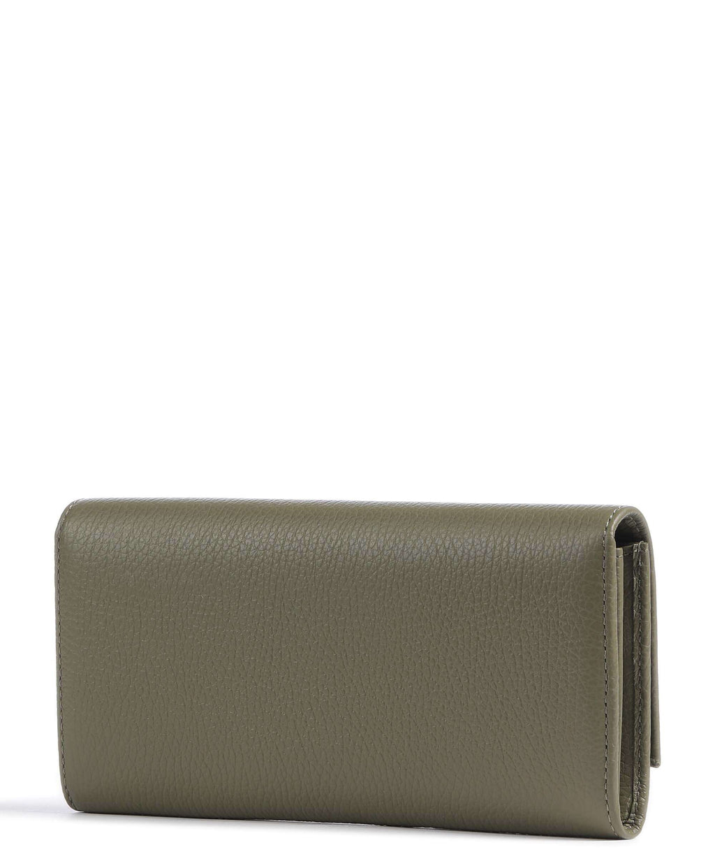 Coccinelle Metallic Soft Wallet laurel green