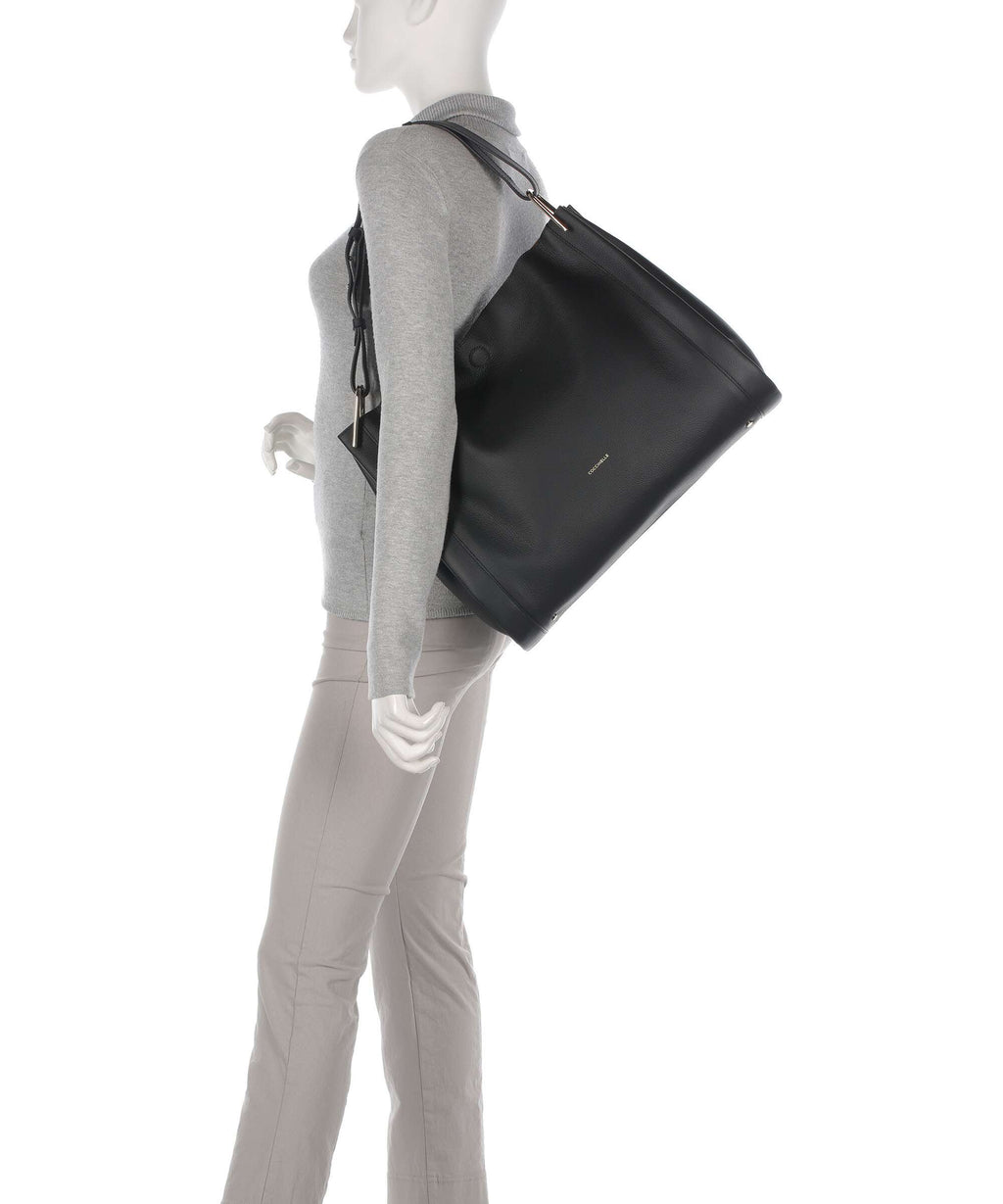 Coccinelle Wallace Hobo bag noir/cuir