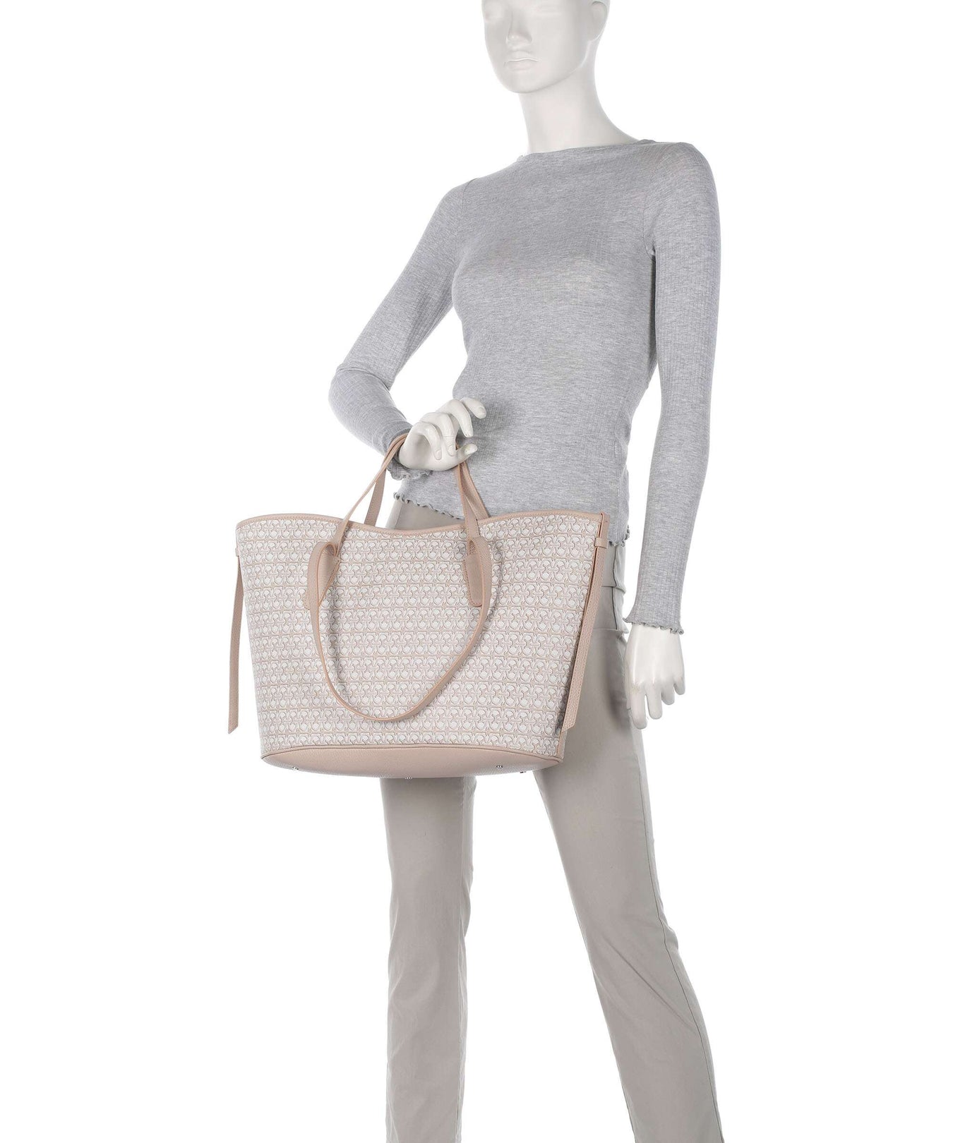 Coccinelle Never Without Bag Monogram Tote bag multicolour/blanco/rosette