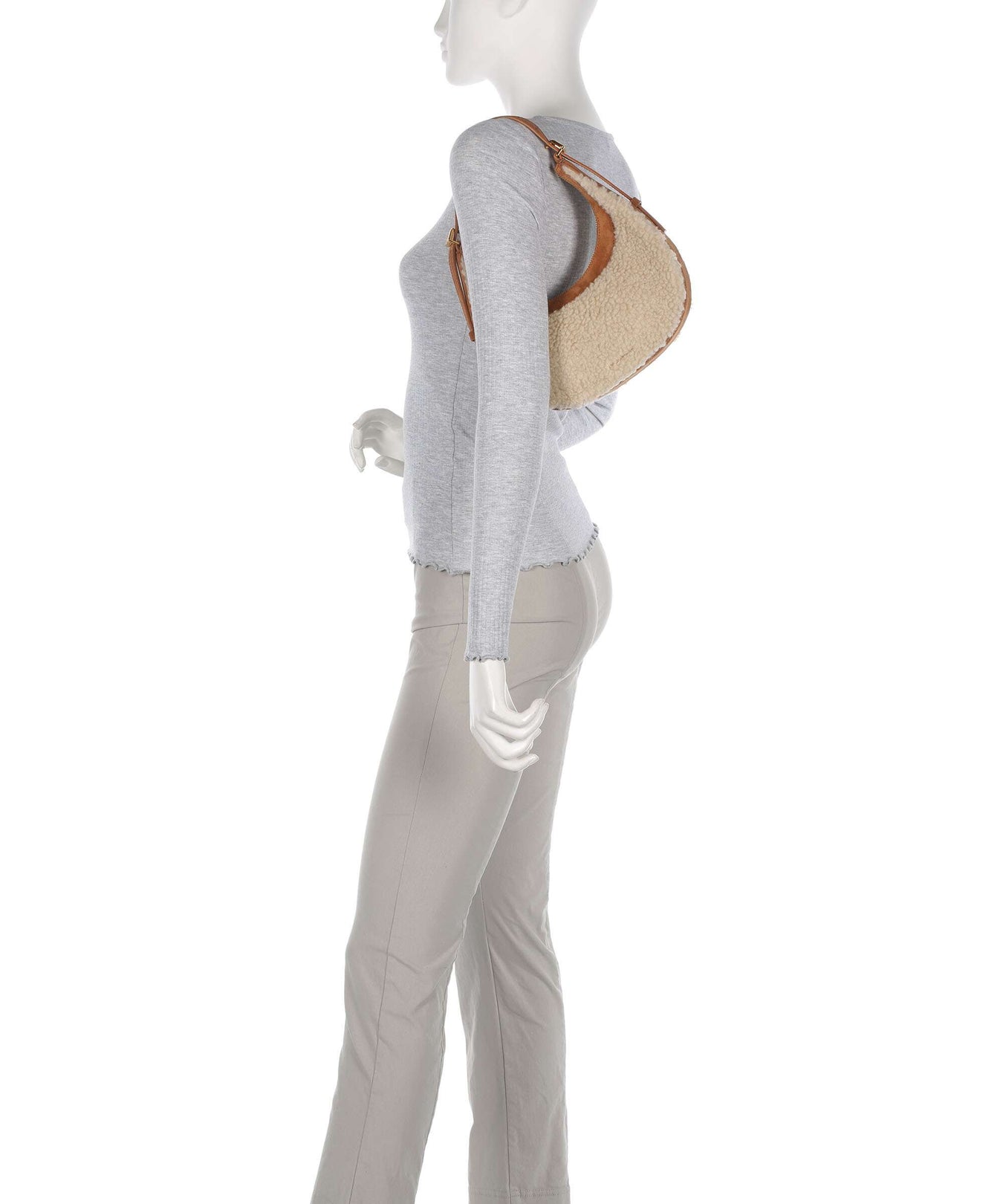 Coccinelle Whisper Hobo bag natural/cuir