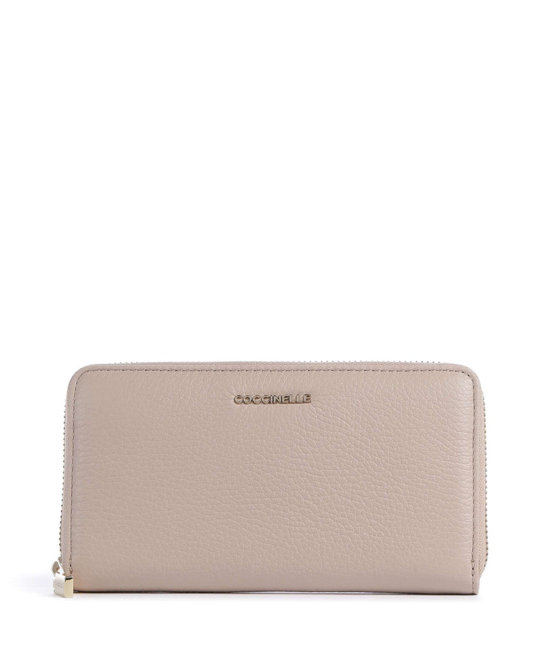 Coccinelle Metallic Soft Wallet rosette