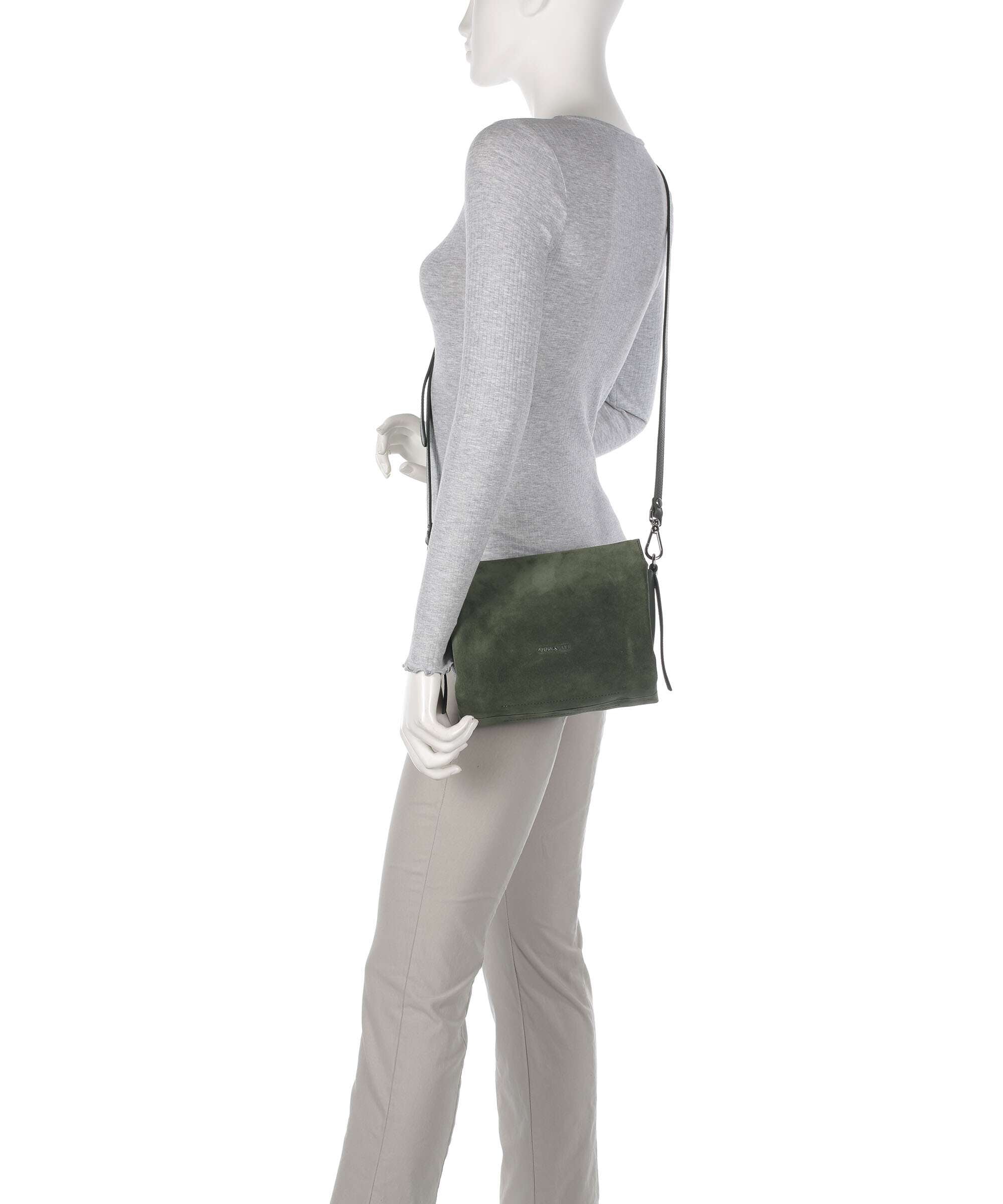 Coccinelle Boheme Suede Handbag alga