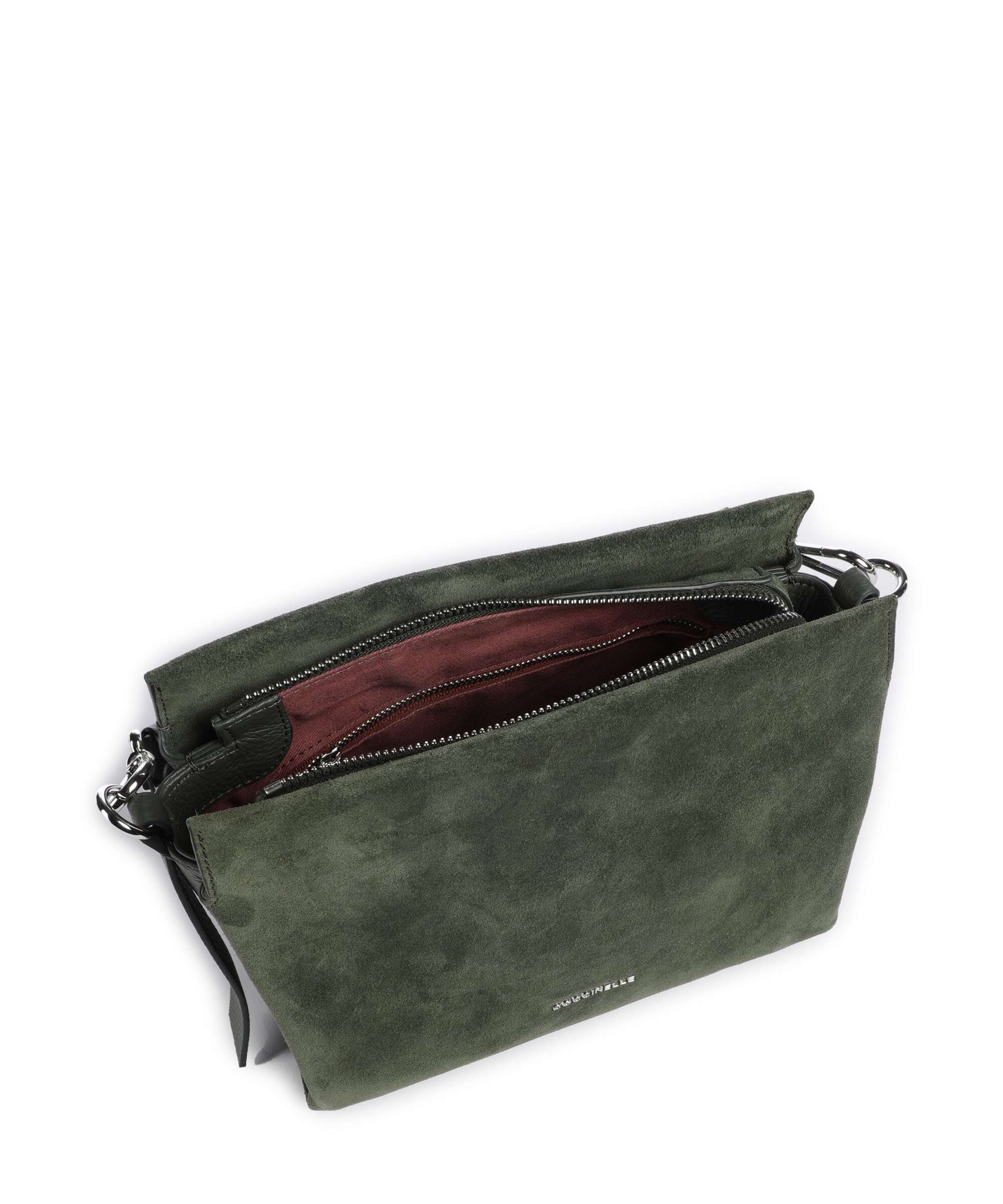 Coccinelle Boheme Suede Handbag alga