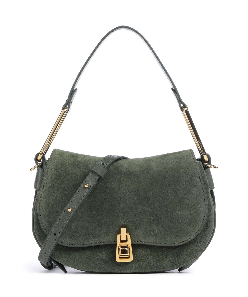 Coccinelle Magie Suede Shoulder bag alga