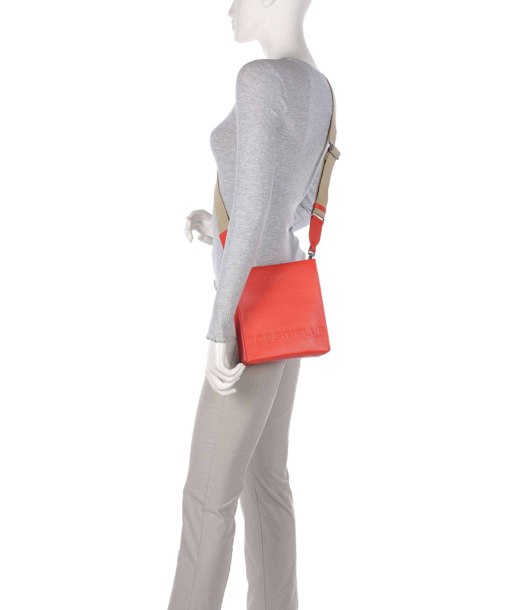 Coccinelle Myrtha Maxi Logo Crossbody bag gazpacho